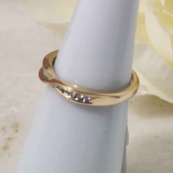 LADIES 9CT YELLOW GOLD RING #GN370806 - Image 10