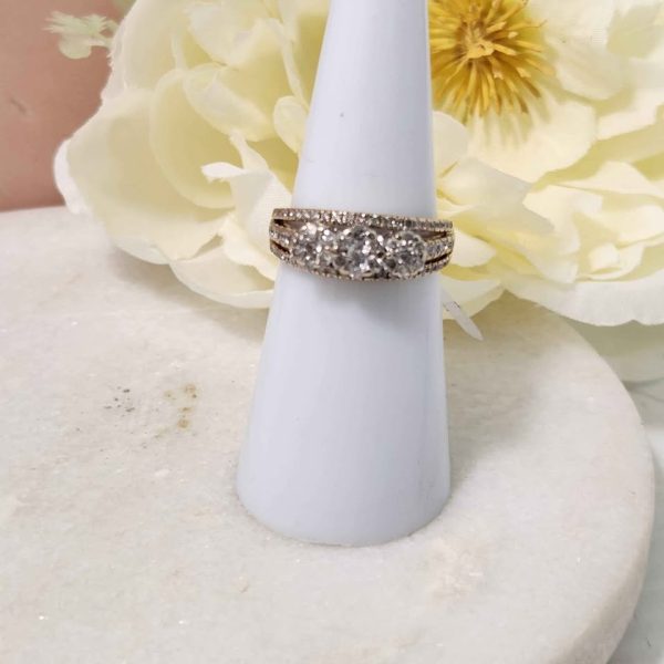LADIES 9CT YELLOW GOLD RING #GN370802 - Image 7