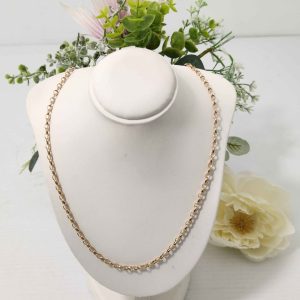 LADIES 9CT YELLOW GOLD NECKLACE