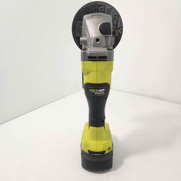 RYOBI ANGLE GRINDER WITH 4.0AH BATTERY #GN374611 - Image 9
