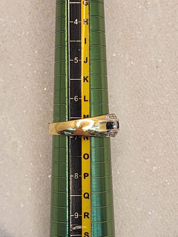 18CT Mixed Gold, Diamond And Sapphire Ring - IP307459 - Image 14