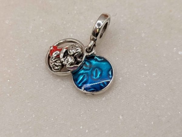 Pandora Sterling Silver Lilo & Stitch Dangle Charm (3.7gms) - BP375375 - Image 12