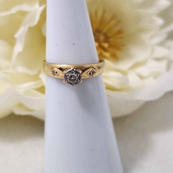 LADIES 18CT YELLOW GOLD RING #GN368892 - Image 8