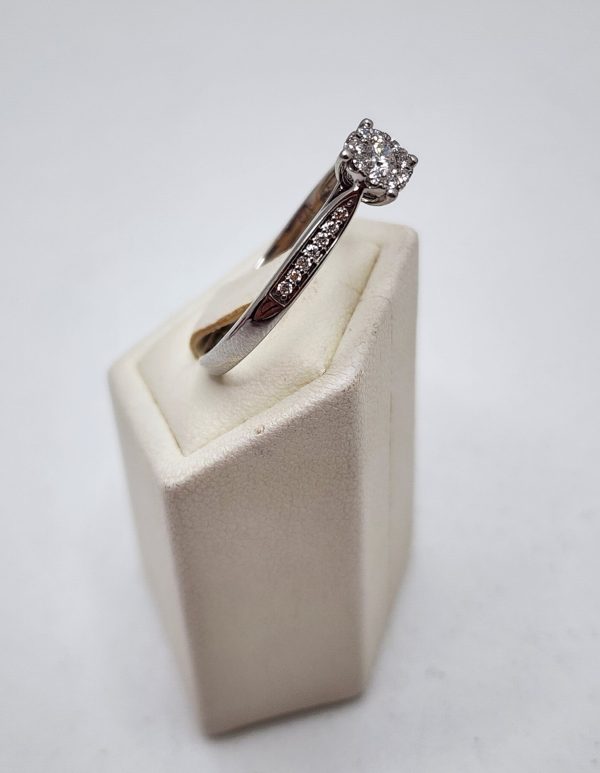 Ladies 9CT White Gold Diamond Ring - IP317552 - Image 13