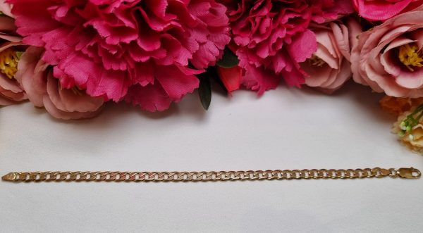 9ct Yellow Gold Curb Link Bracelet TW342014 - Image 7