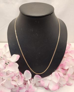 Unisex 9CT Yellow Gold Curb Chain 60CM - IP366034