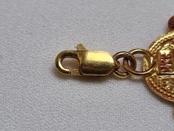 21ct Yellow Gold Coin Design Bracelet TW299974 - Image 3