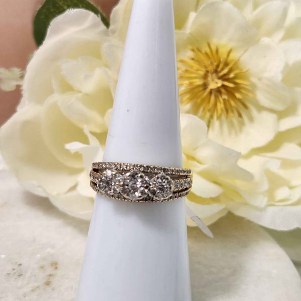 LADIES 9CT YELLOW GOLD RING #GN370802 - Image 10