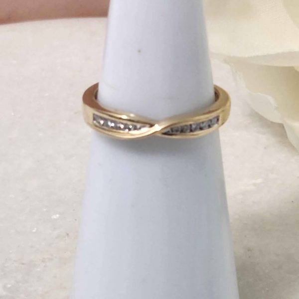 LADIES 9CT YELLOW GOLD RING #GN370806 - Image 9