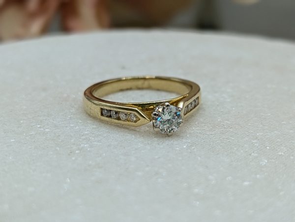 Ladies 18CT Yellow Gold Diamond Solitaire Ring (3.9gms) - BP312929 - Image 7