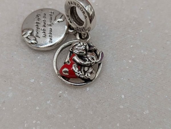 Pandora Sterling Silver Lilo & Stitch Dangle Charm (3.7gms) - BP375375 - Image 10