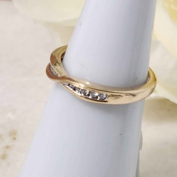 LADIES 9CT YELLOW GOLD RING #GN370806 - Image 11