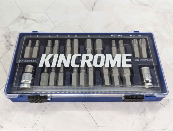 Kinchrome 23 Pce Hex & Spline Set (KIN13784) - BP371027