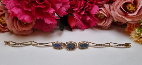 9ct Yellow Gold Opal Bracelet TW346152 - Image 3
