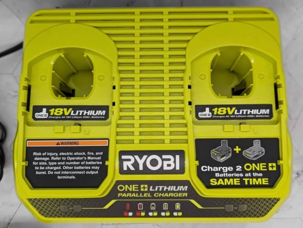 Ryobi 18V ONE+ Dual Port Battery Charger (RC18240) - BP371113 - Image 2