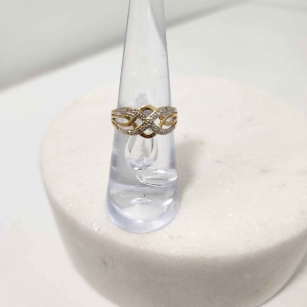 LADIES 9CT YELLOW GOLD RING #GN374965 - Image 5