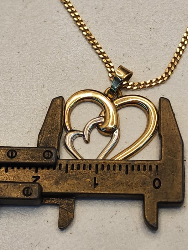 Ladies 9CT Yellow Gold 60cm Chain and Heart Pendant - IP336221 - Image 7