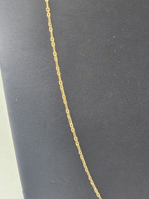 9CT YELLOW GOLD LADIES NECKLACE (50CM) #GN359788