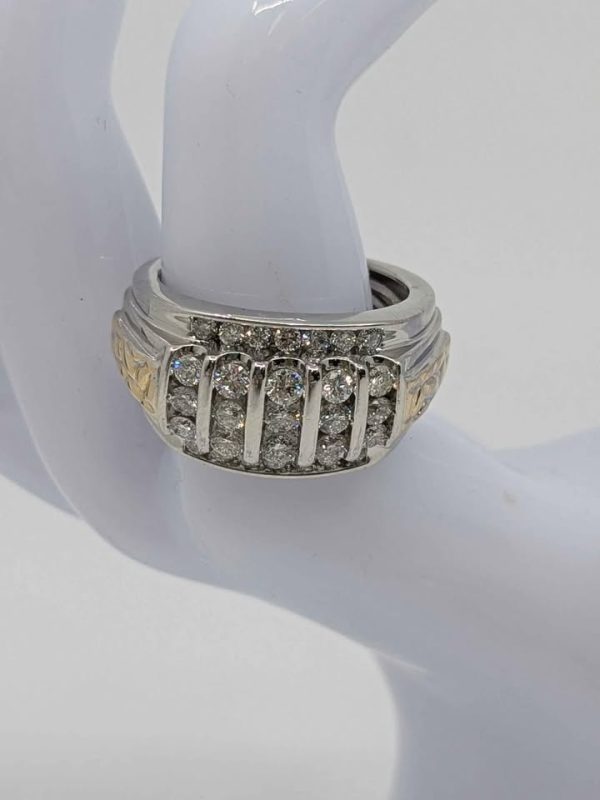 Men's 10ct White Gold Diamond Ring - BL328464 - Image 6