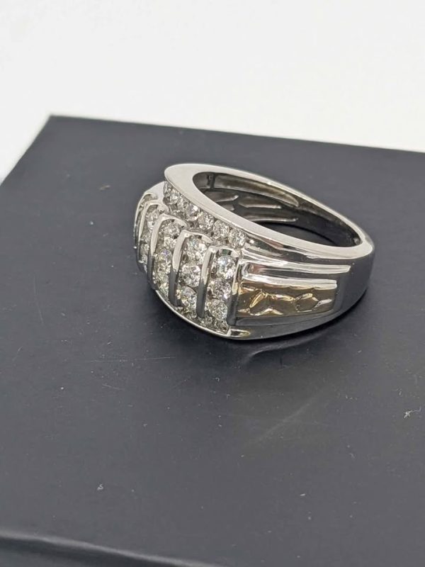 Men's 10ct White Gold Diamond Ring - BL328464 - Image 9