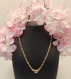 Ladies 9CT Yellow Gold Belcher Necklace 55CM - IP333337