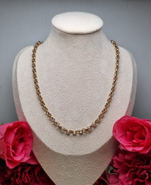 9ct Yellow Gold Belcher Link Necklace TW361579