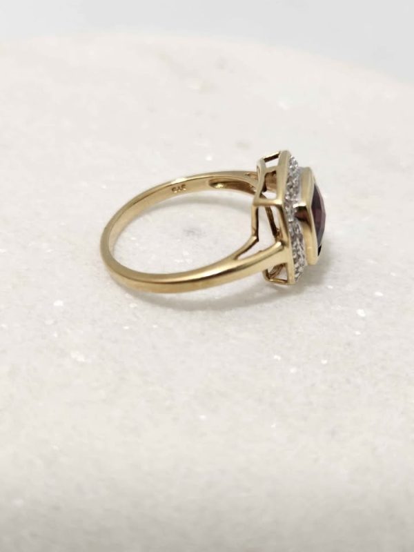 9CT YELLOW GOLD RING (SIZE :O) #GN372633 - Image 12
