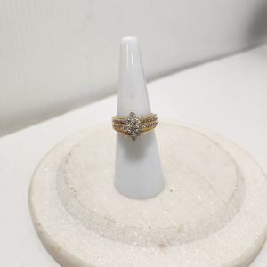 LADIES 10CT YELLOW GOLD RING #GN364817