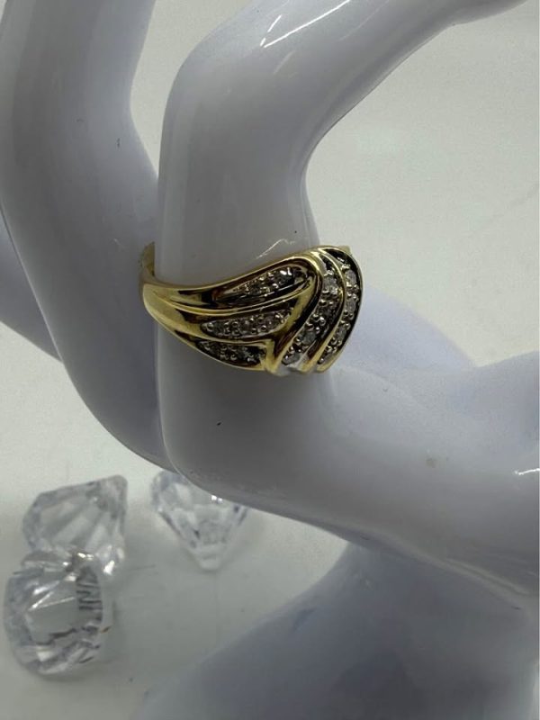 Ladies 9ct Gold Diamond Ring - BL372052 - Image 6
