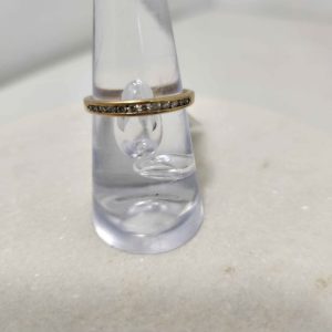 LADIES 9CT YELLOW GOLD RING #GN374967