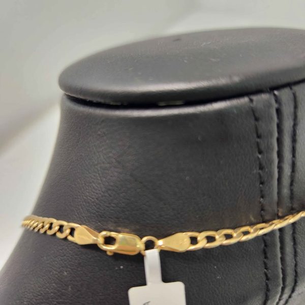 MENS 10CY YELLOW GOLD CHAIN LINK NECKLACE #GN373771 - Image 6