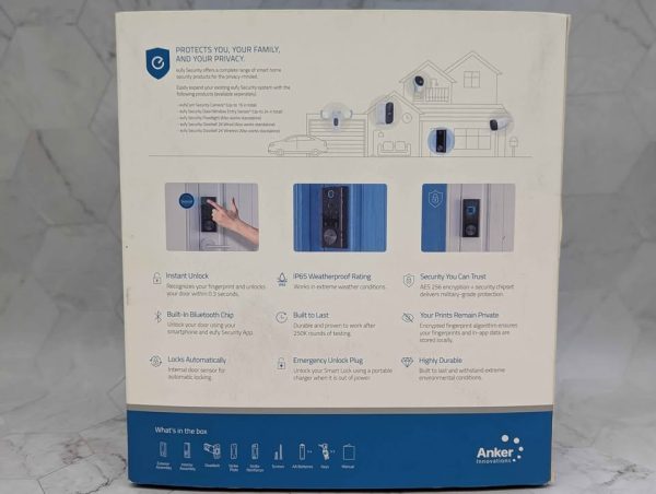 Eufy Security Smart Lock w/Fingerprint ID Tech - BP333174 - Image 2