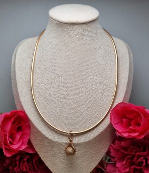 9ct Rose Gold Necklace with Ball Pendant TW361582