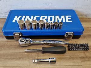 Kincrome 61 Piece ¼” and 3/8” Drive Metric Socket Set TW380195