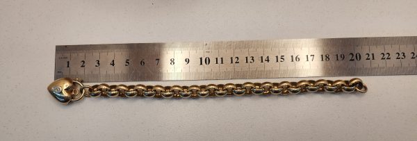 Ladies 10CT Belcher Bracelet - IP349792 - Image 7