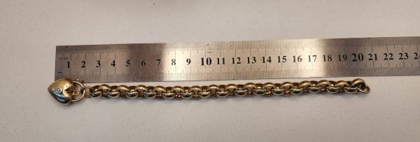Ladies 10CT Belcher Bracelet - IP349792 - Image 14