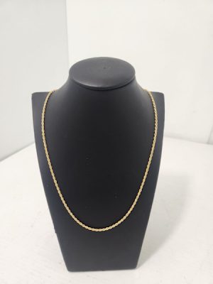 18CT YELLOW GOLD NECKLACE (56CM) #GN369085