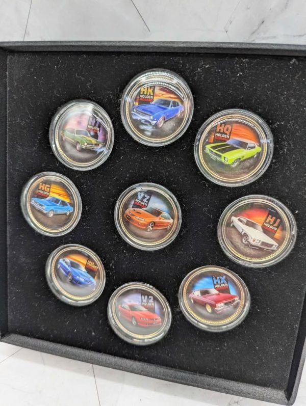 Holden Monaro Gold Plated 9 Piece Coin Collection with C.O.A - BP378755 - Image 2