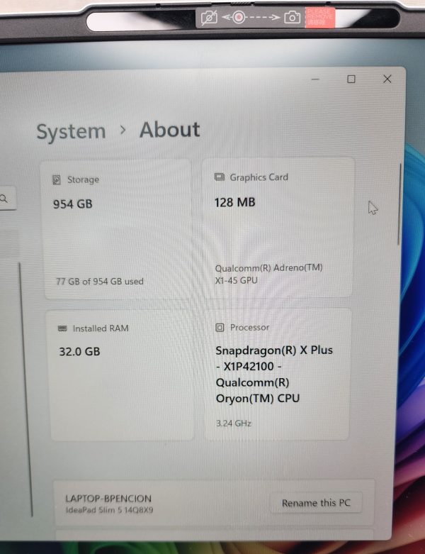 Lenovo IdeaPad Slim 5 32GB Ram 1TB HDD w/ Box and Charger - IP378923 - Image 7