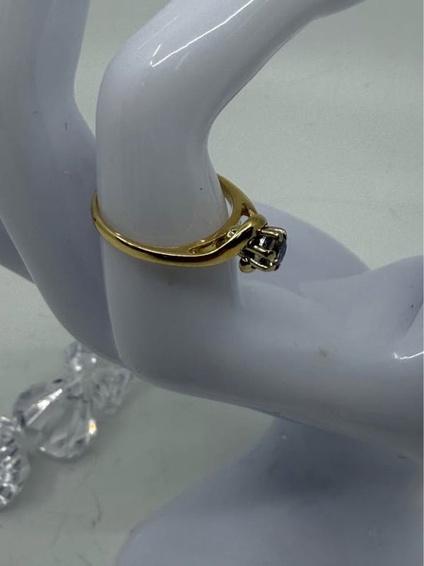Ladies 18ct Yellow Gold Solitaire Ring - BL359191 - Image 6