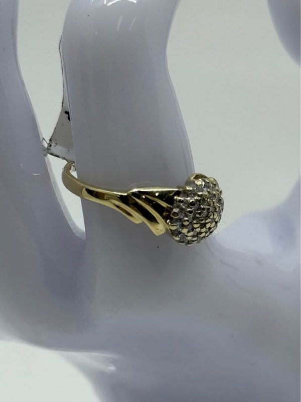 Ladies 9ct Gold Diamond Cluster Ring - BL364707 - Image 6