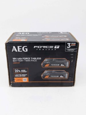 AEG 4Ah Battery Twin Pack - BL375883