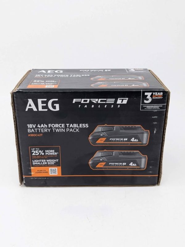 AEG 4Ah Battery Twin Pack - BL375883