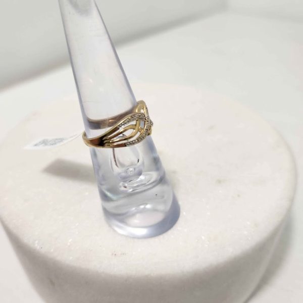 LADIES 9CT YELLOW GOLD RING #GN374965 - Image 8