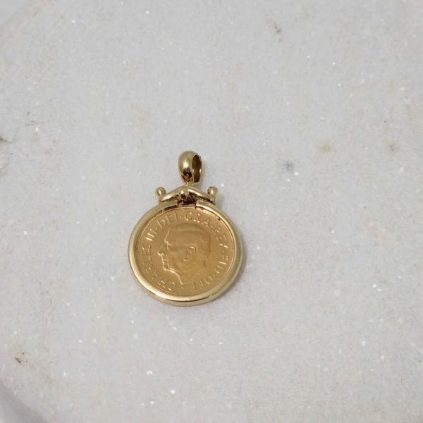 MICHAEL HILL 22CT YELLOW GOLD SOVEREIGN WITH 10CT HOLDER/CLASP #GN375393 - Image 14