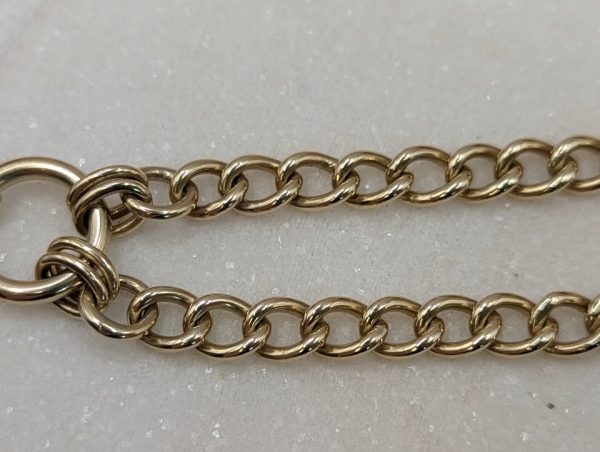 Ladies 9CT Yellow Gold Heart Bracelet (21.1gms) - BP299775 - Image 3