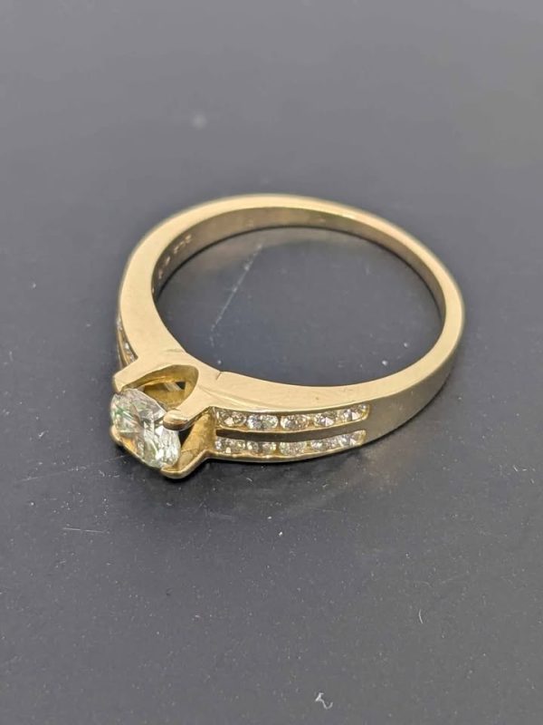 Ladies 14ct Gold Diamond Set Ring - BL340533 - Image 7