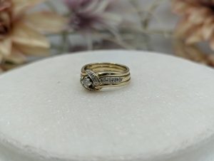 Ladies 9CT Yellow Gold Diamond 3 Piece Ring Set (5.4gms)*REDUCED PRICE* - BP311951