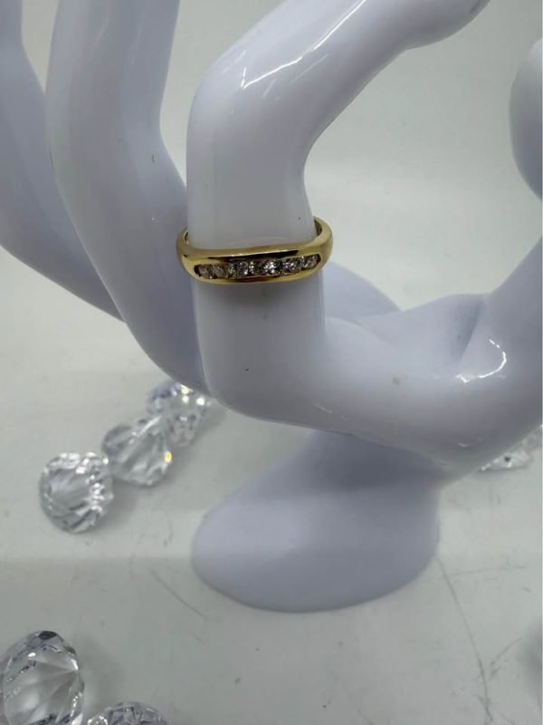 Ladies 18ct Yellow Gold Eternity Diamond Ring - BL362159