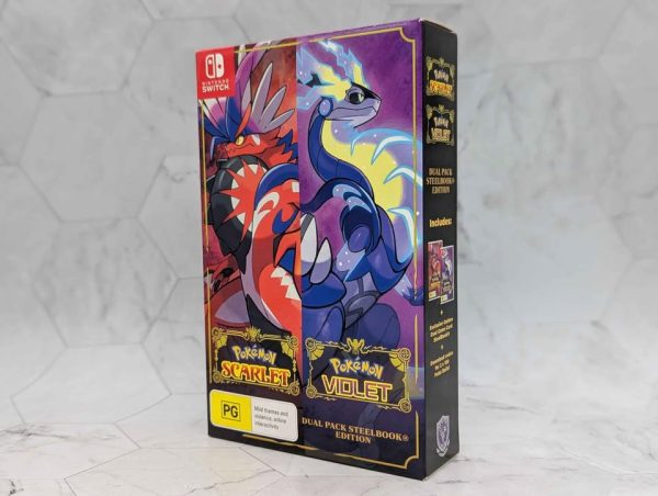 Nintendo Pokemon Scarlet & Violet Dual Pack Steelbook Edition Video Game - BP376404